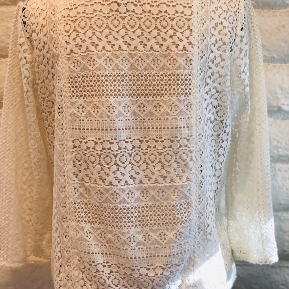 Joie cream lace top size small - Picture 5 of 7